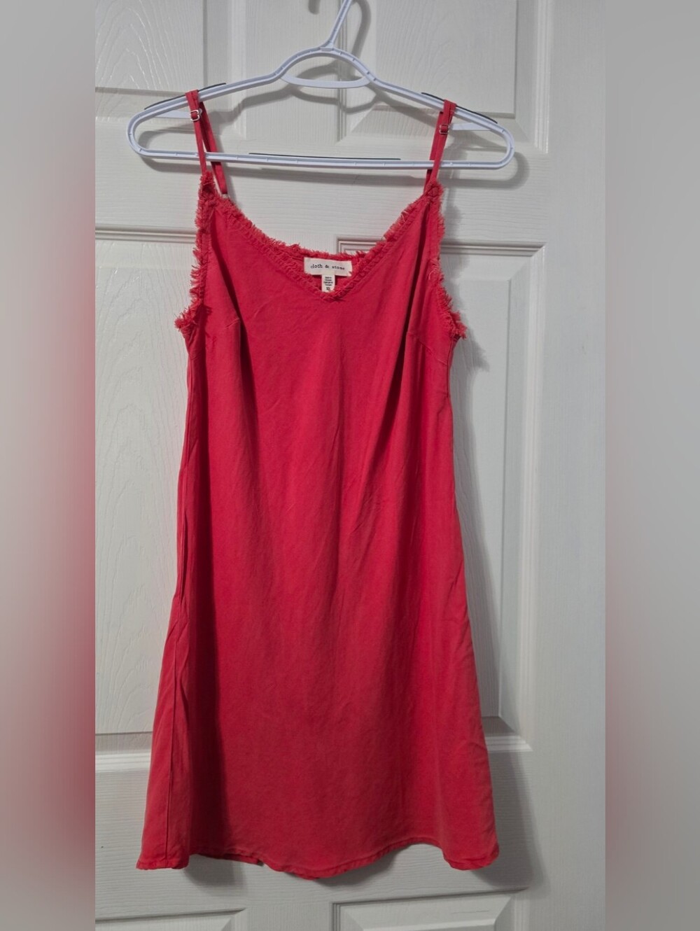 cloth & stone Red Spaghetti Strap Mini Dress